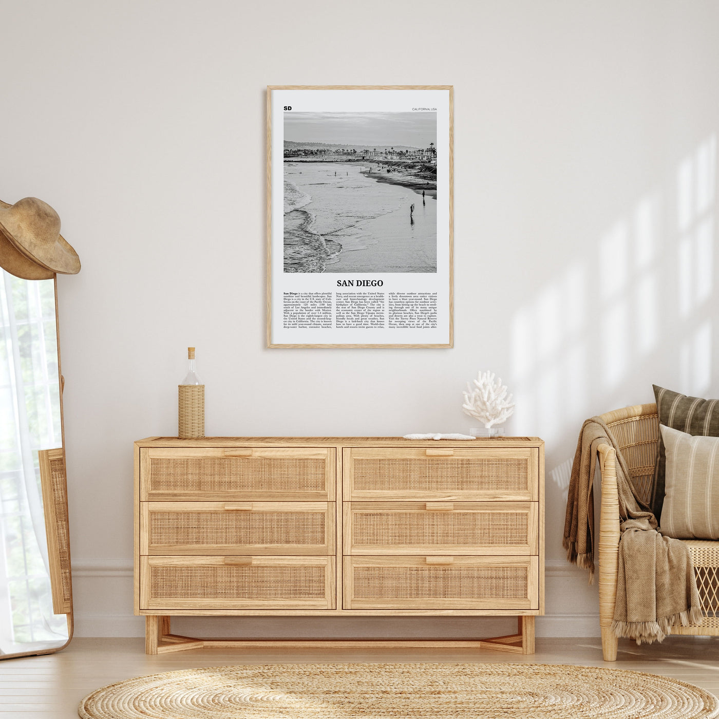 San Diego Travel B&W No 1 Poster