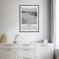 San Diego Travel B&W No 1 Poster