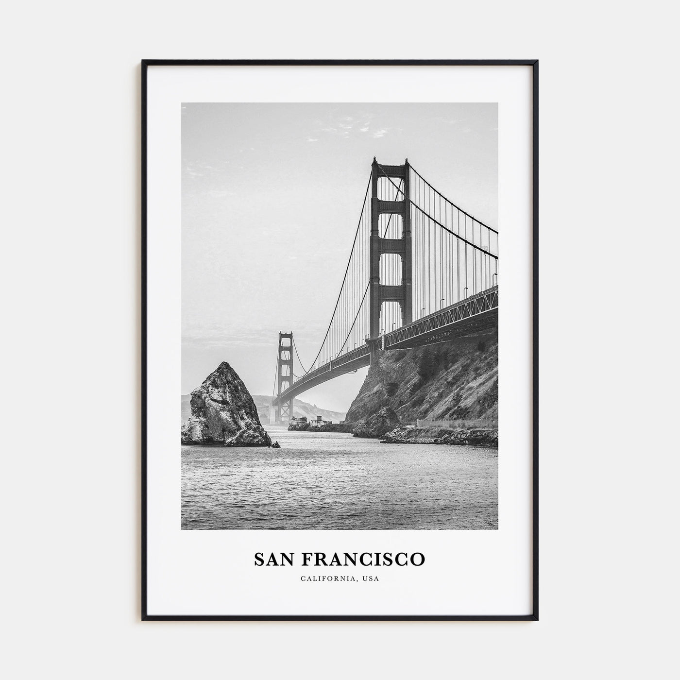 San Francisco Portrait B&W No 1 Poster