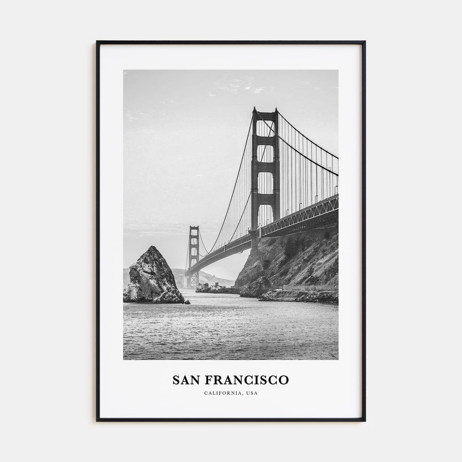 San Francisco Portrait B&W No 1 Poster