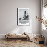 San Francisco Portrait B&W No 1 Poster