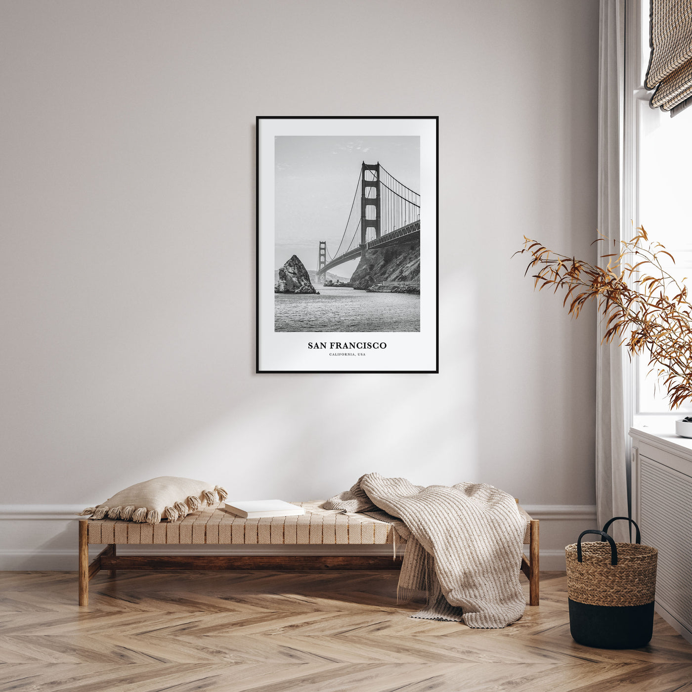 San Francisco Portrait B&W No 1 Poster