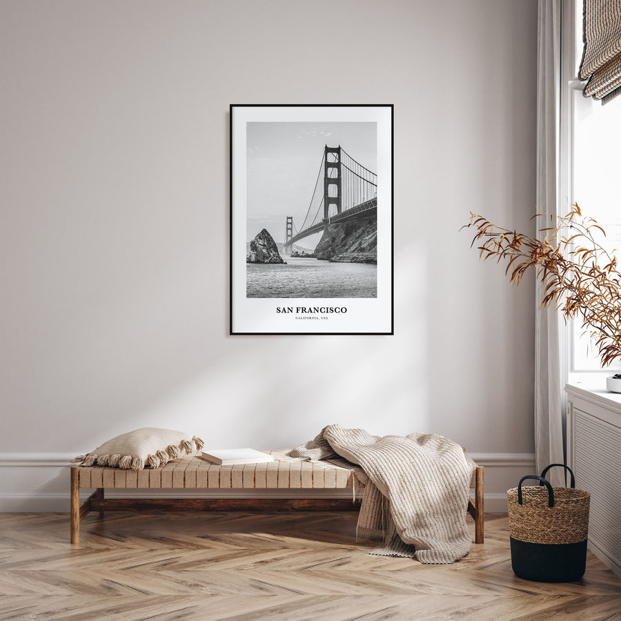 San Francisco Portrait B&W No 1 Poster