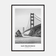 San Francisco Portrait B&W No 1 Poster