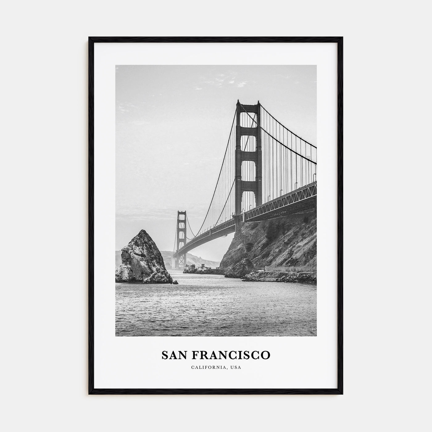 San Francisco Portrait B&W No 1 Poster