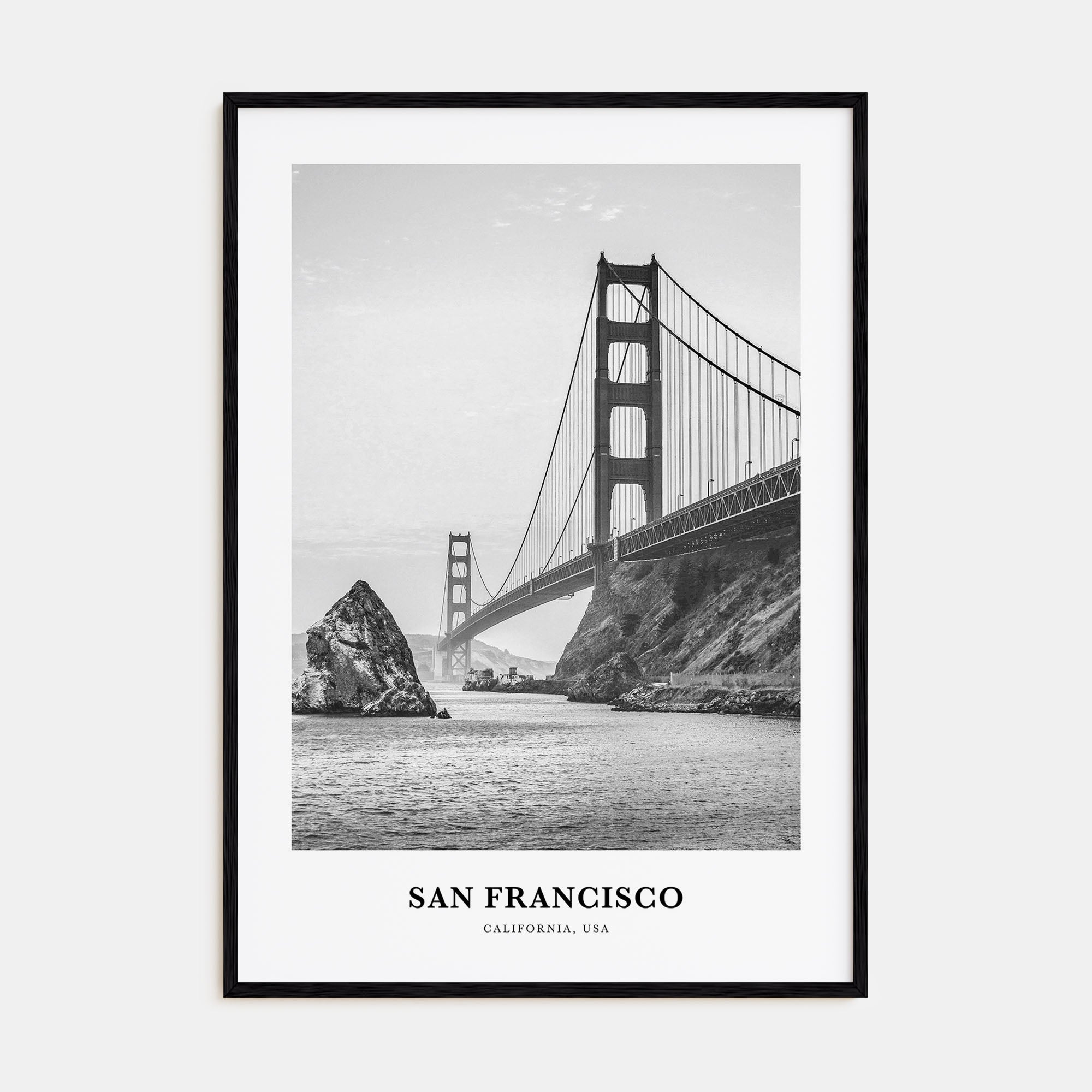 San Francisco Portrait B&W No 1 Poster
