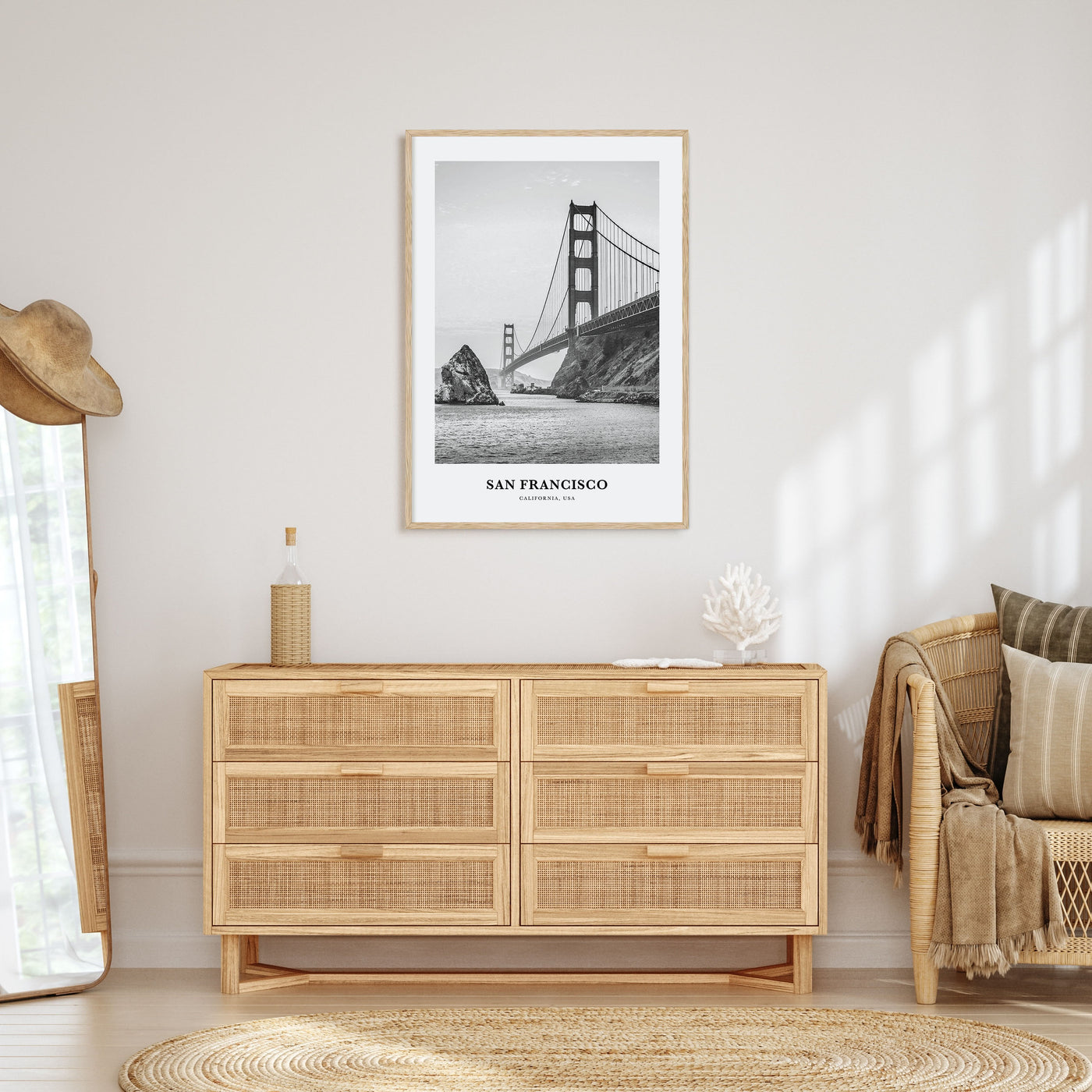 San Francisco Portrait B&W No 1 Poster