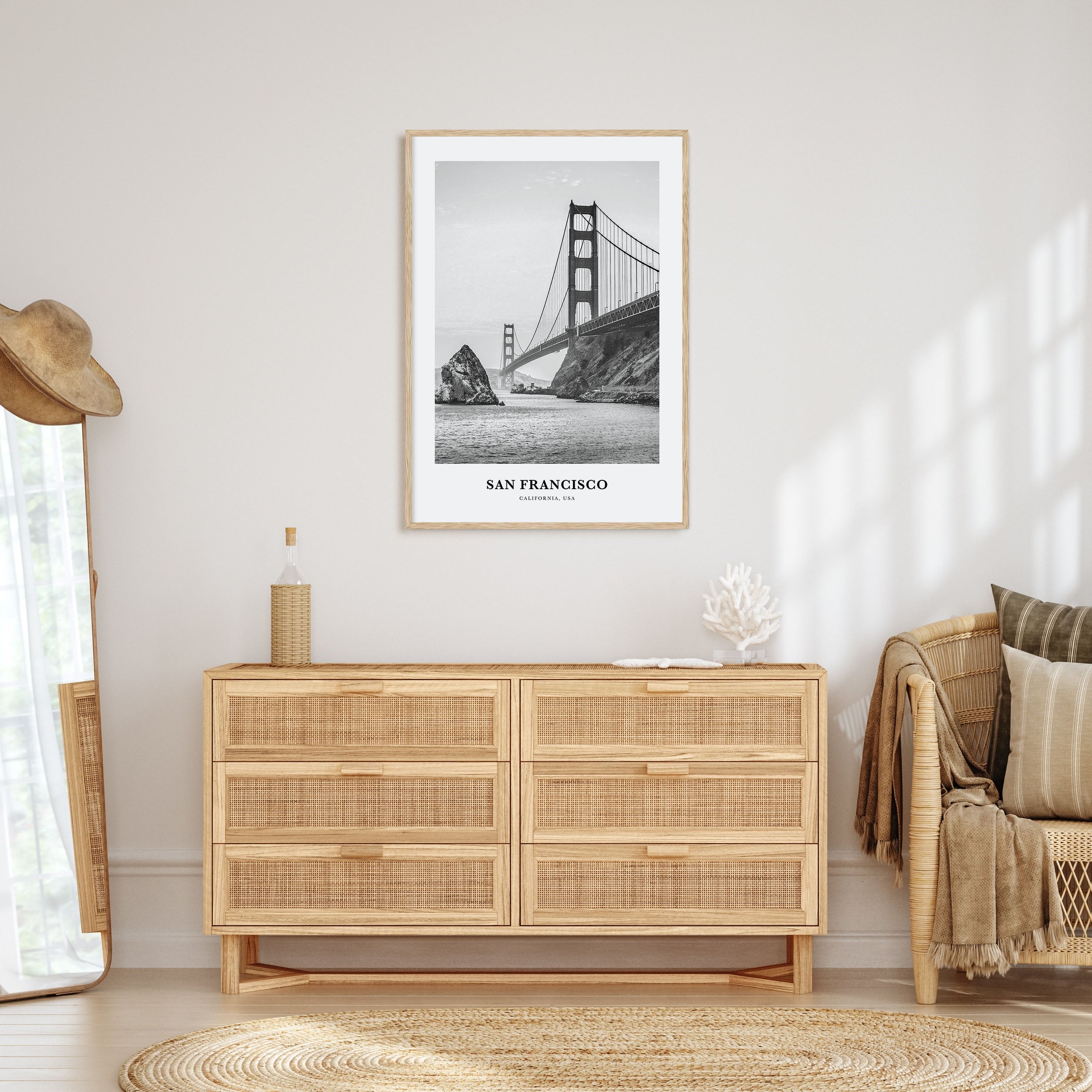 San Francisco Portrait B&W No 1 Poster