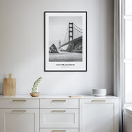 San Francisco Portrait B&W No 1 Poster