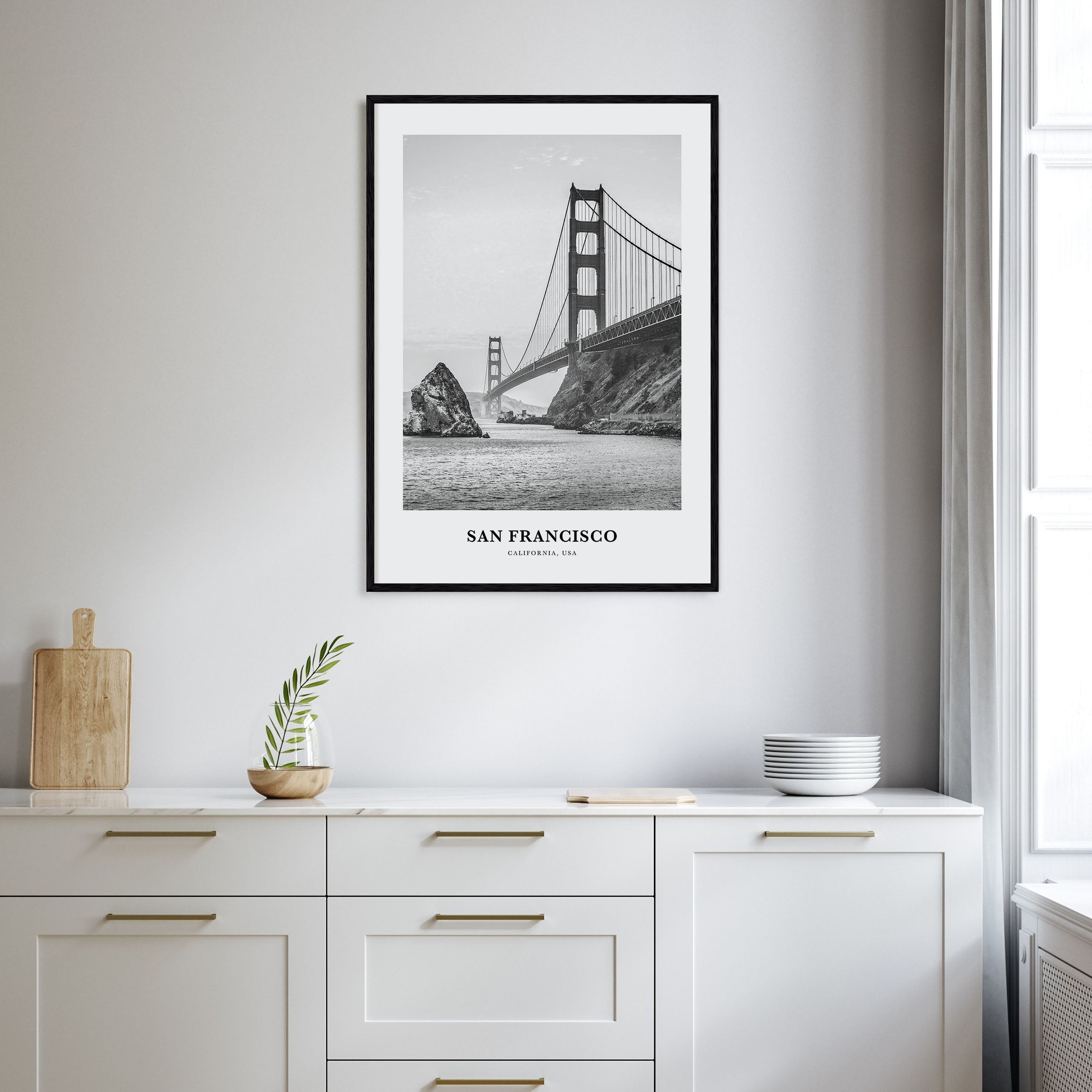 San Francisco Portrait B&W No 1 Poster