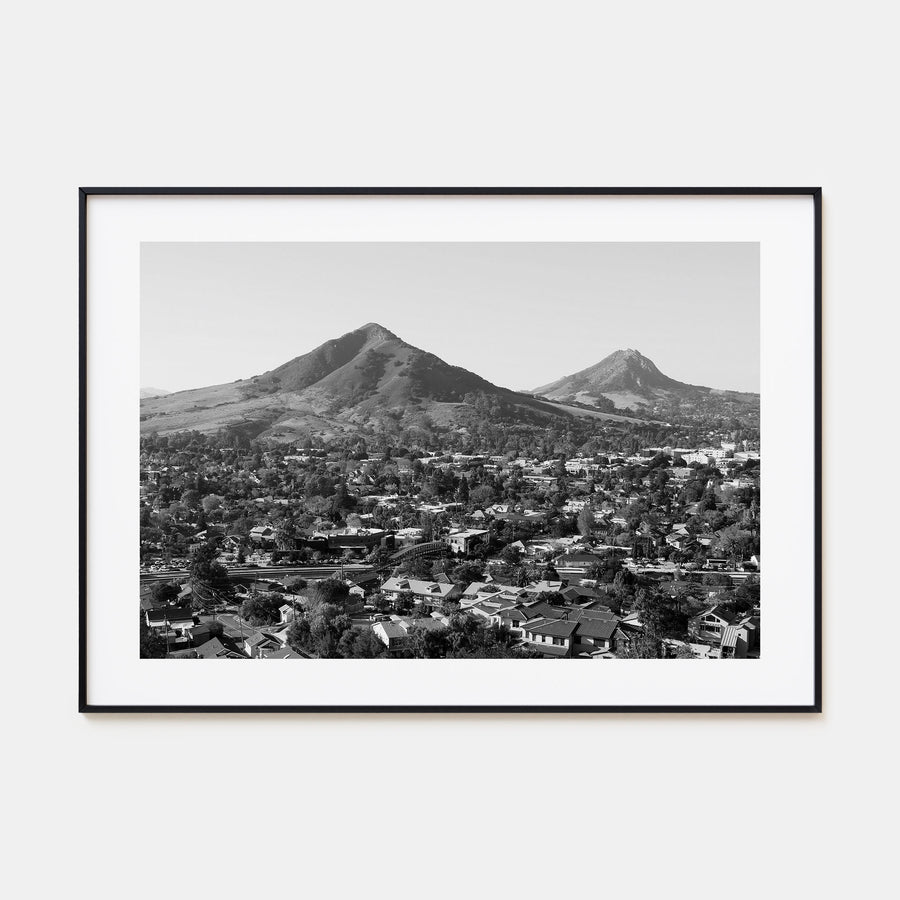 San Luis Obispo Landscape B&W Poster
