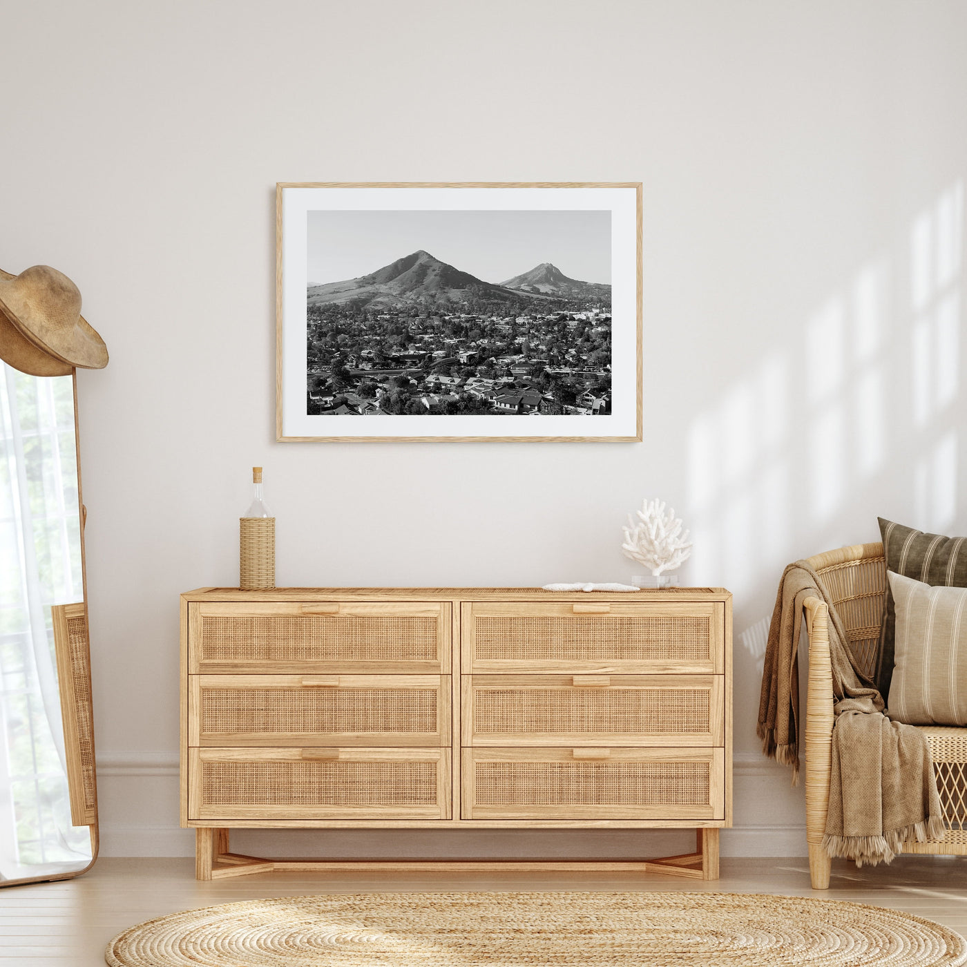 San Luis Obispo Landscape B&W Poster