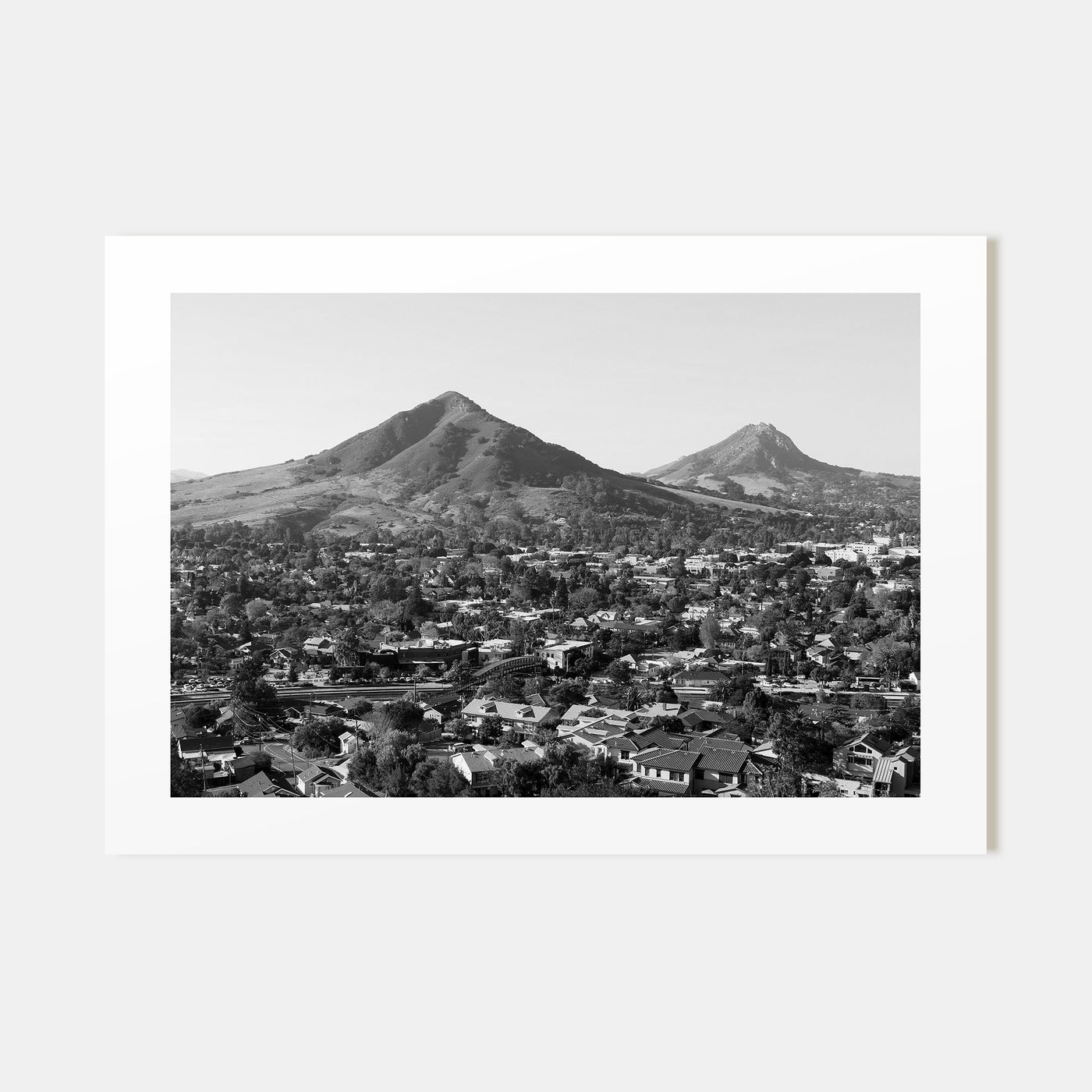 San Luis Obispo Landscape B&W Poster