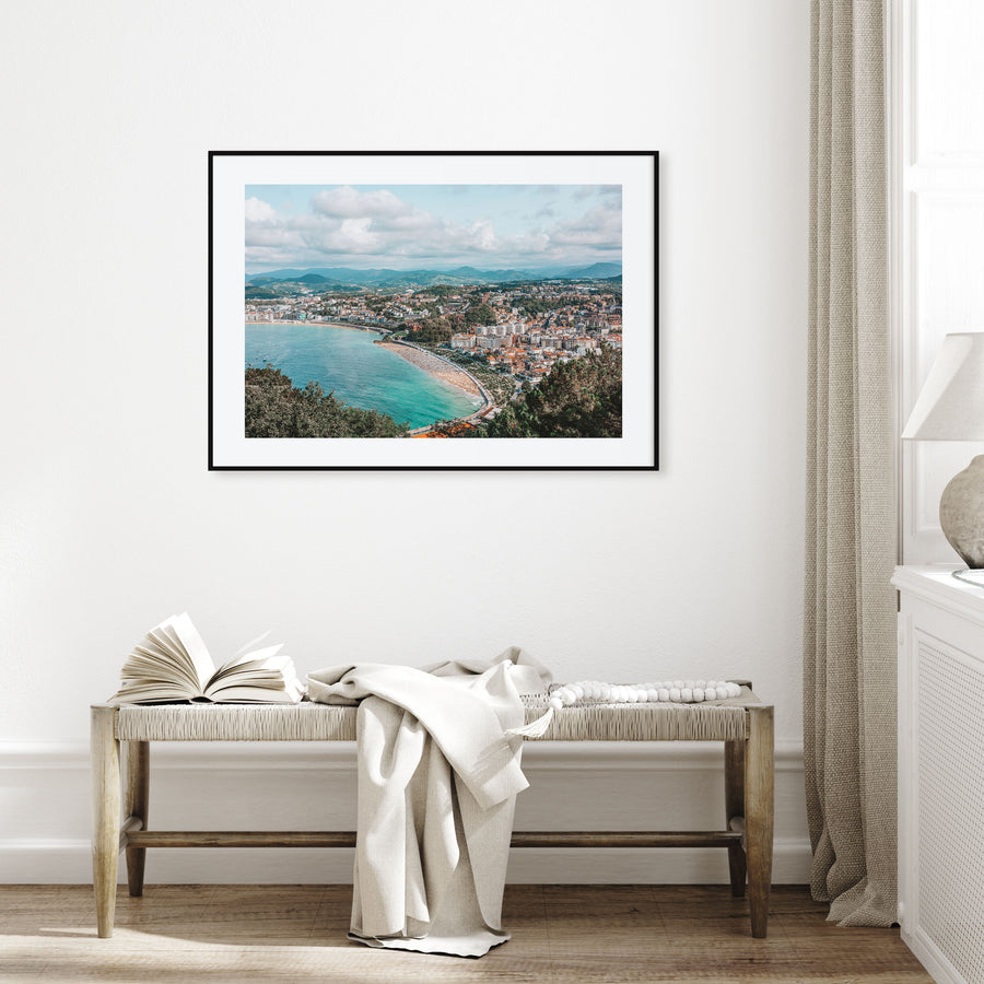 San Sebastián Landscape Color Poster