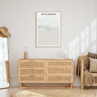Santa Barbara Map Portrait Poster
