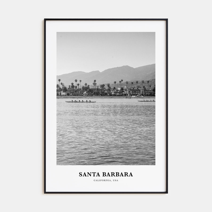 Santa Barbara Portrait B&W No 1 Poster