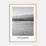 Santa Barbara Portrait B&W No 1 Poster