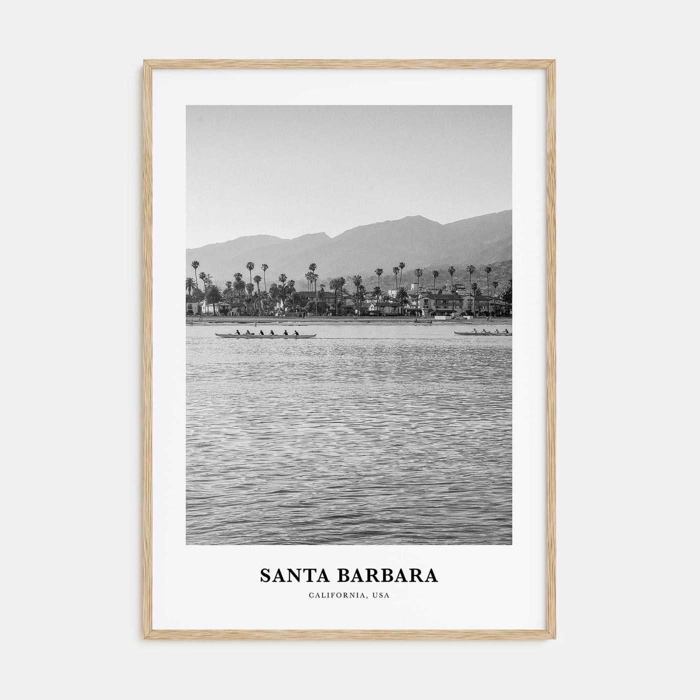 Santa Barbara Portrait B&W No 1 Poster