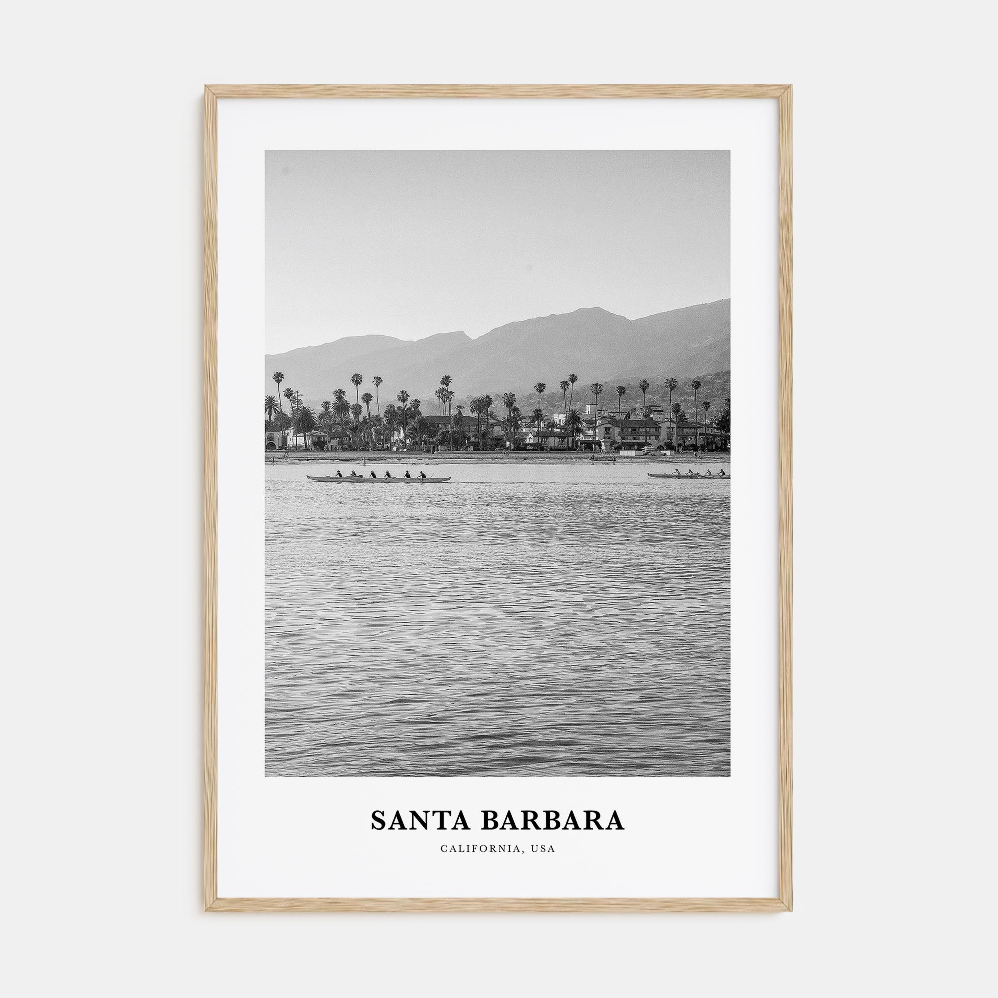 Santa Barbara Portrait B&W No 1 Poster