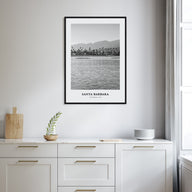 Santa Barbara Portrait B&W No 1 Poster