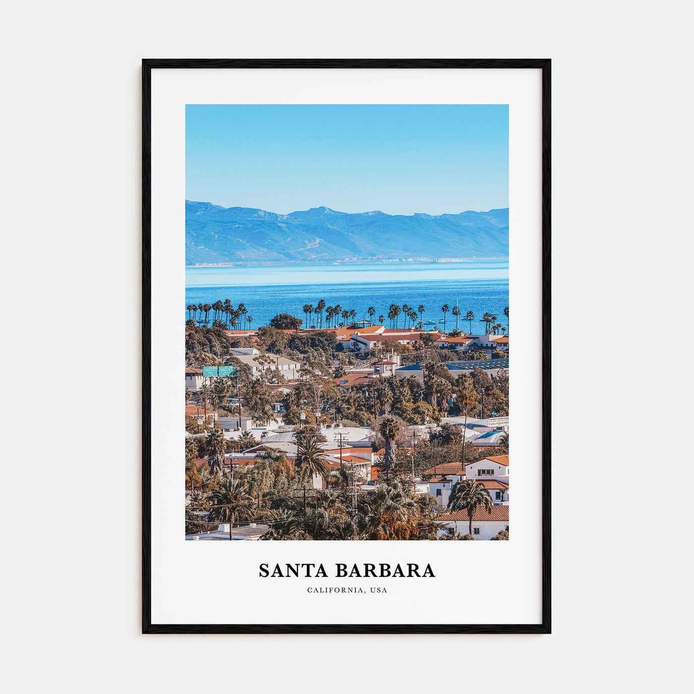 Santa Barbara Portrait Color No 1 Poster