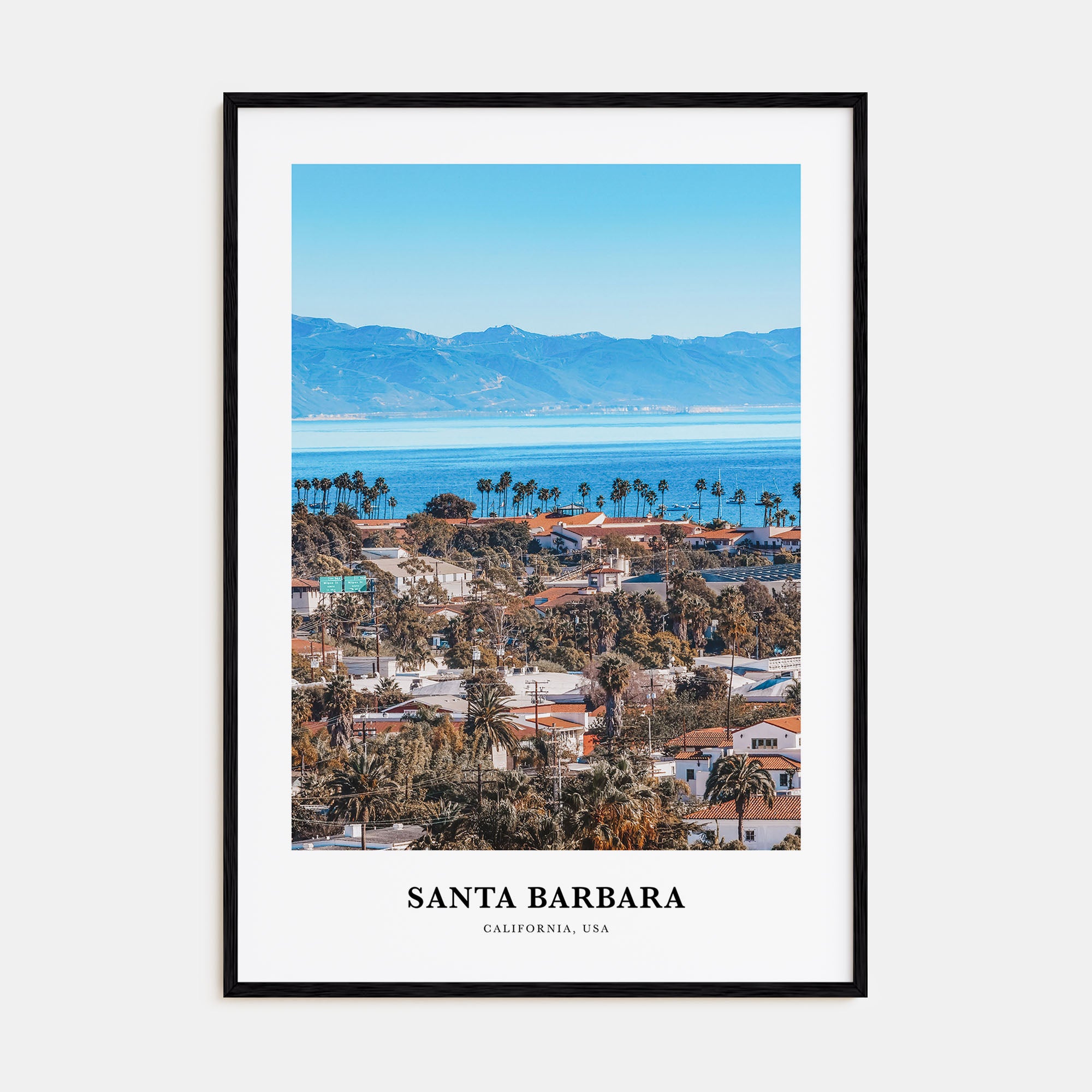 Santa Barbara Portrait Color No 1 Poster