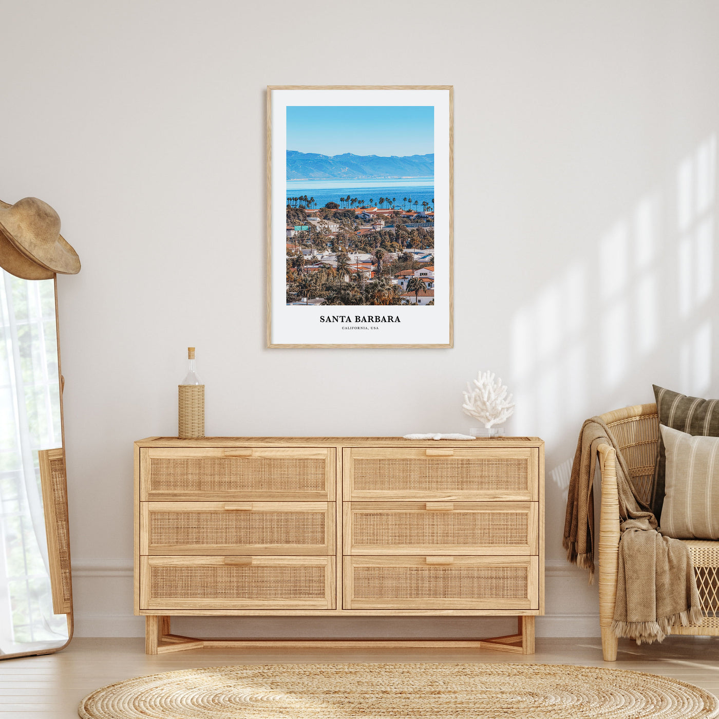 Santa Barbara Portrait Color No 1 Poster