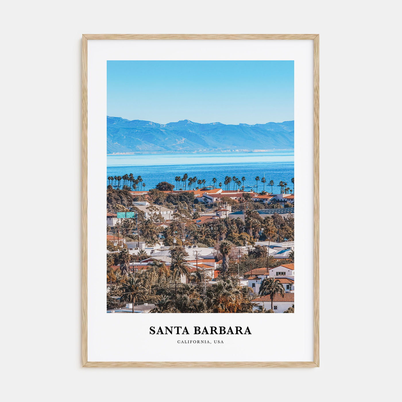 Santa Barbara Portrait Color No 1 Poster