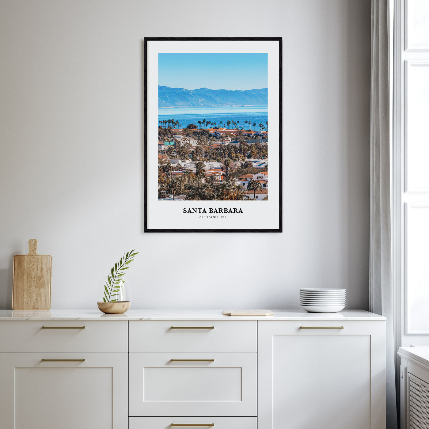 Santa Barbara Portrait Color No 1 Poster