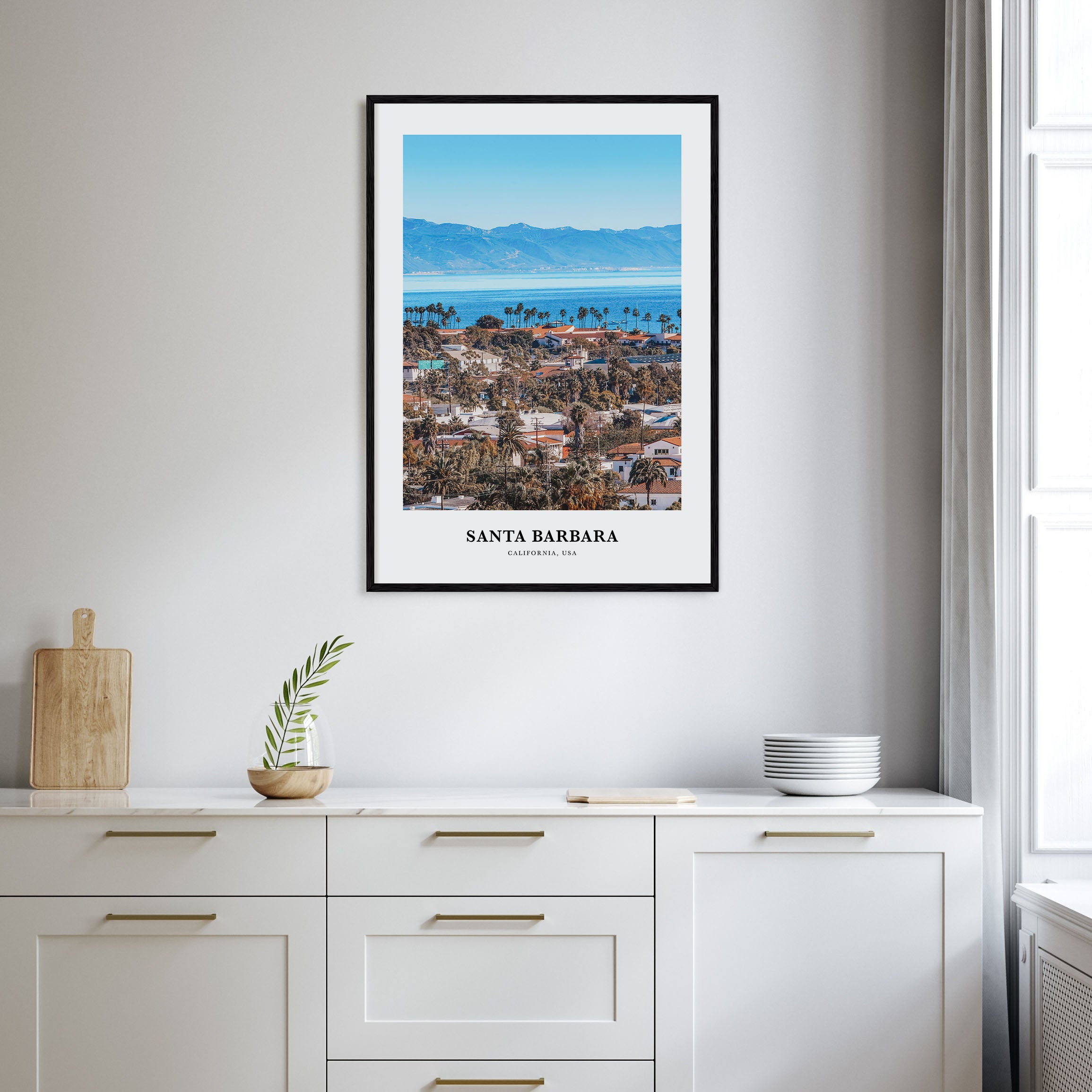 Santa Barbara Portrait Color No 1 Poster