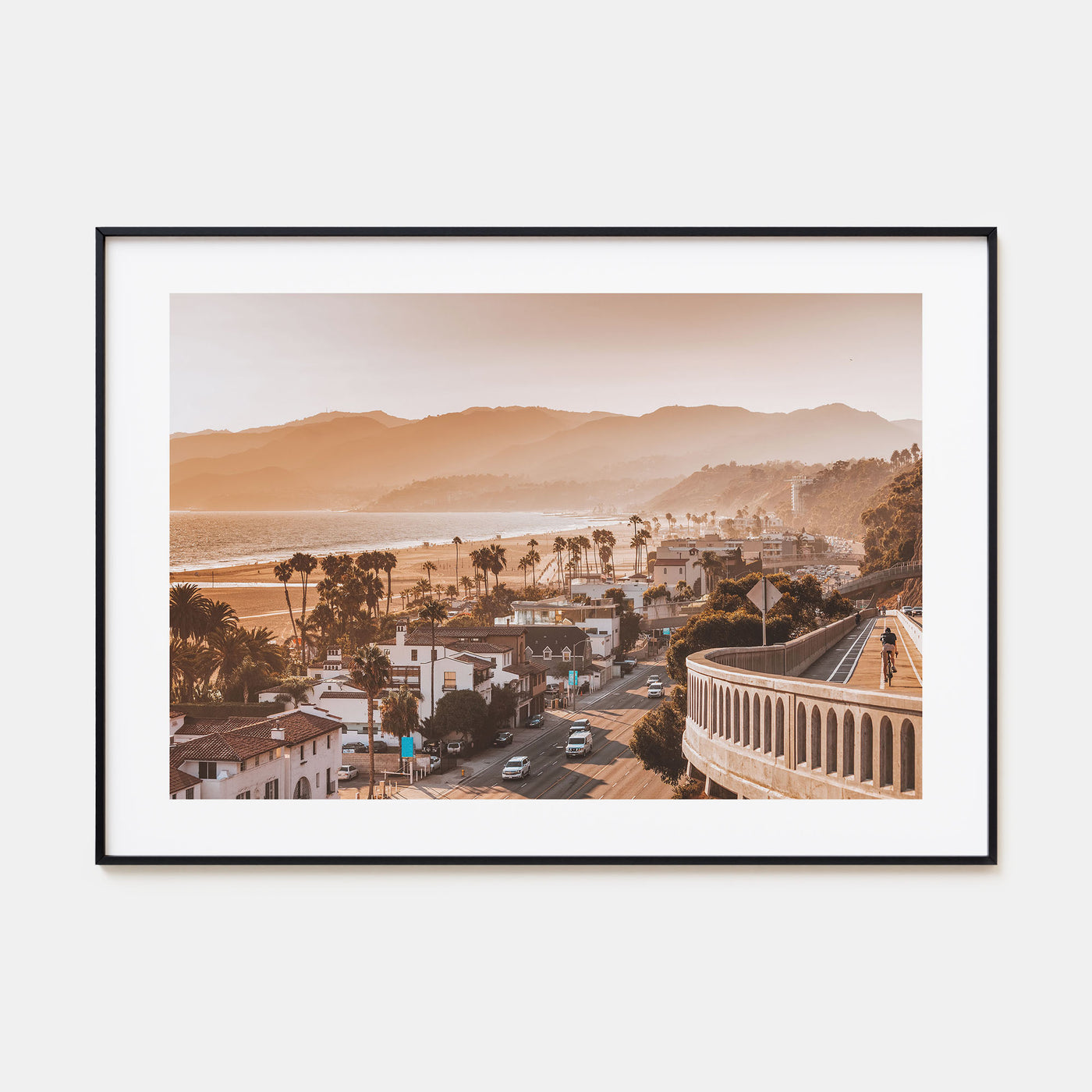 Santa Monica Landscape Color Poster