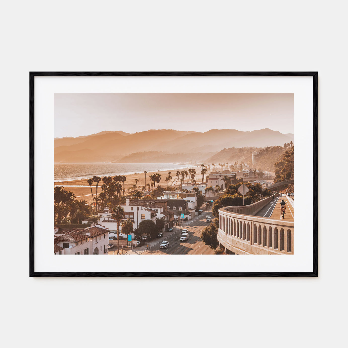 Santa Monica Landscape Color Poster