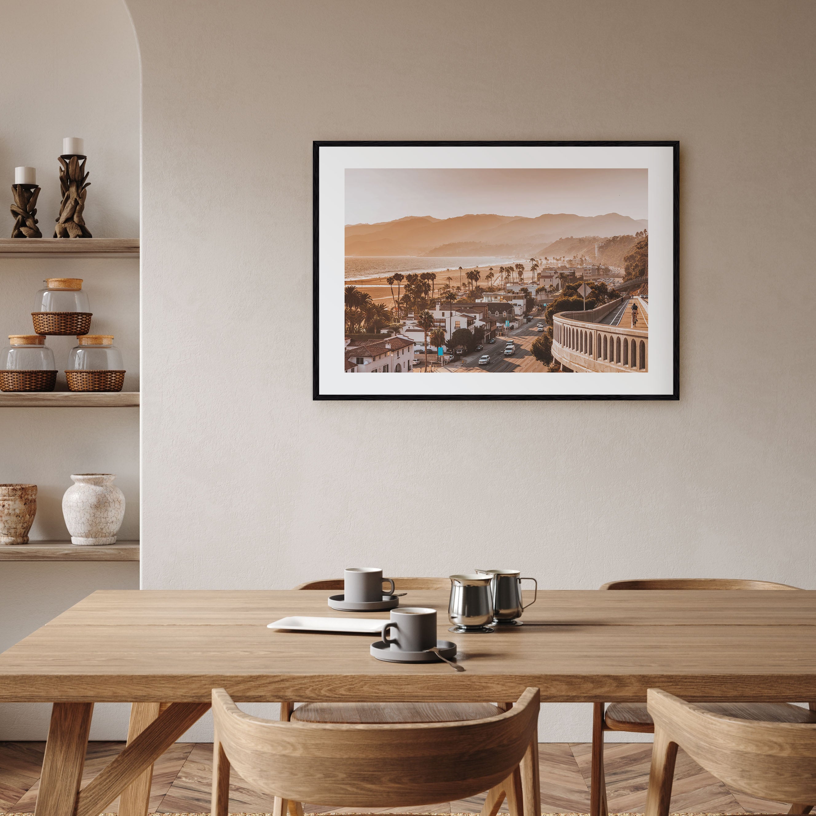 Santa Monica Landscape Color Poster