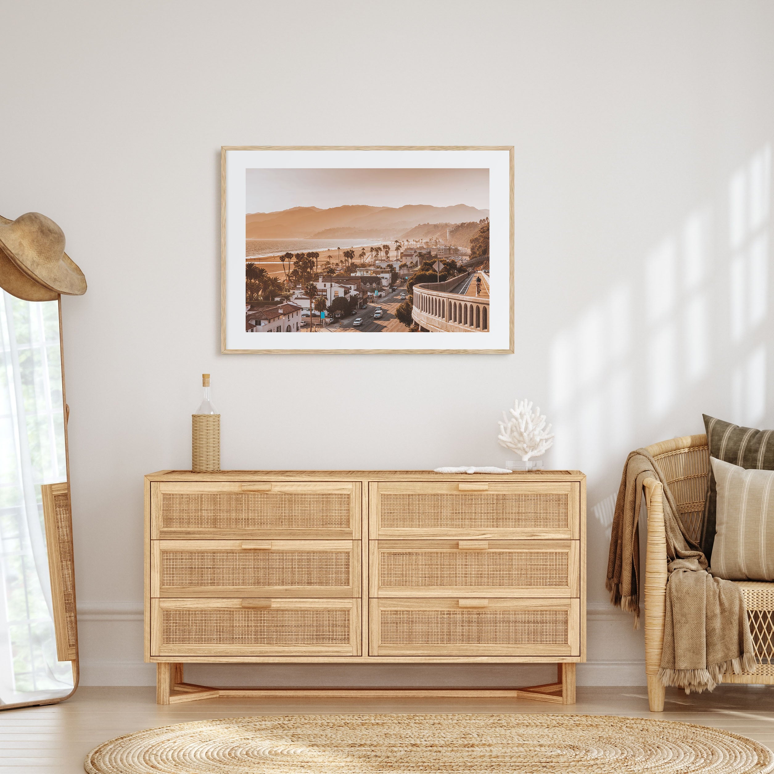 Santa Monica Landscape Color Poster