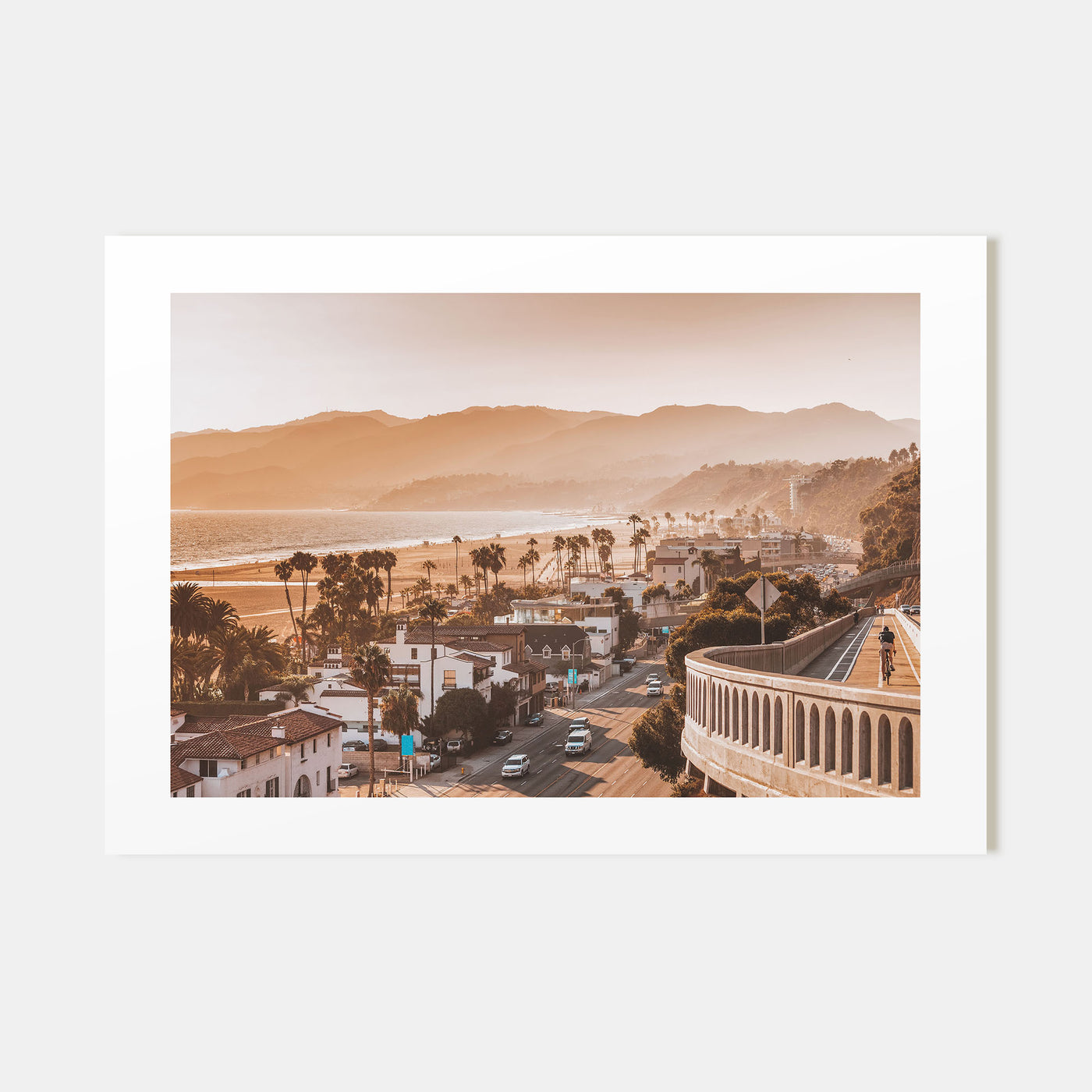 Santa Monica Landscape Color Poster