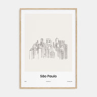 São Paulo Drawn Poster