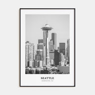 Seattle Portrait B&W No 1 Poster