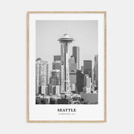 Seattle Portrait B&W No 1 Poster