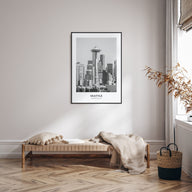 Seattle Portrait B&W No 1 Poster