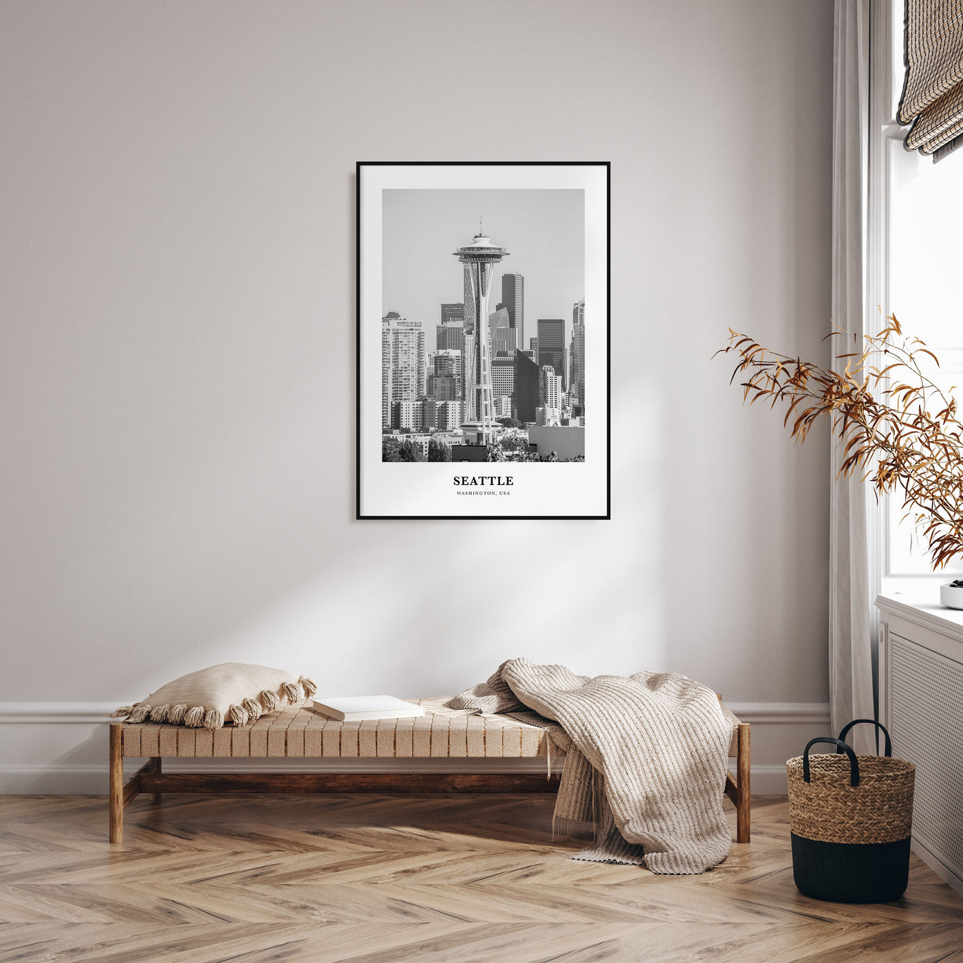 Seattle Portrait B&W No 1 Poster