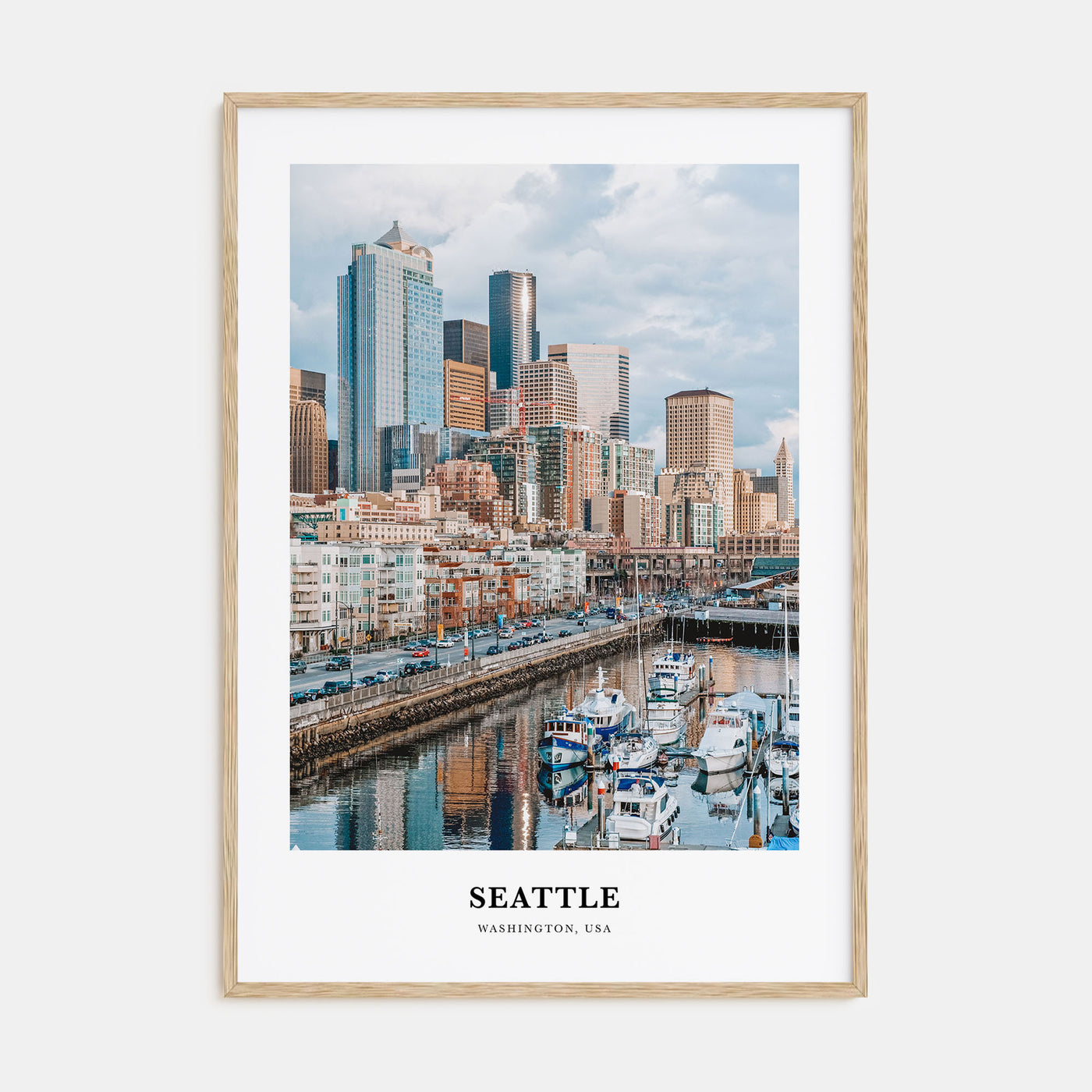 Seattle Portrait Color No 1 Poster
