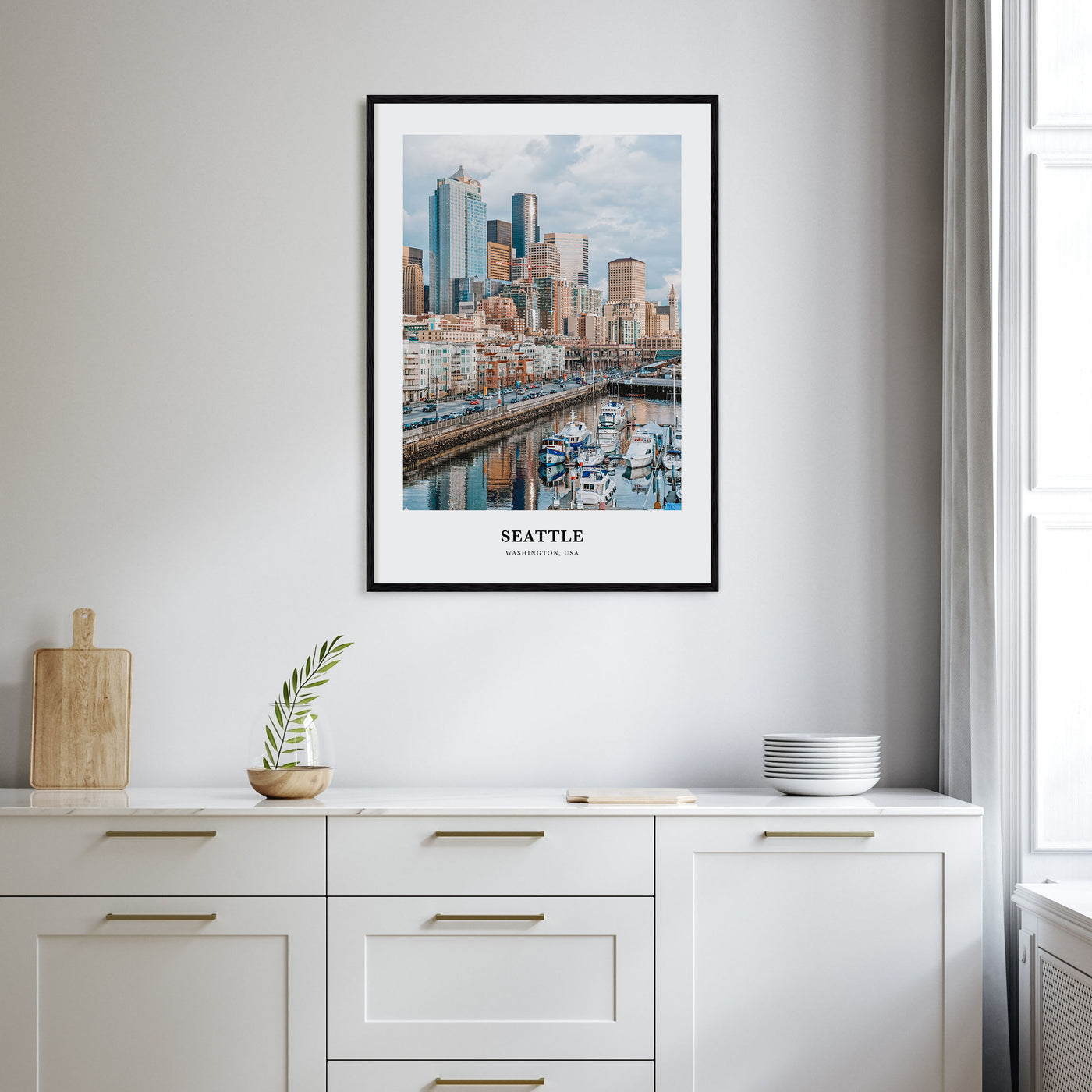 Seattle Portrait Color No 1 Poster