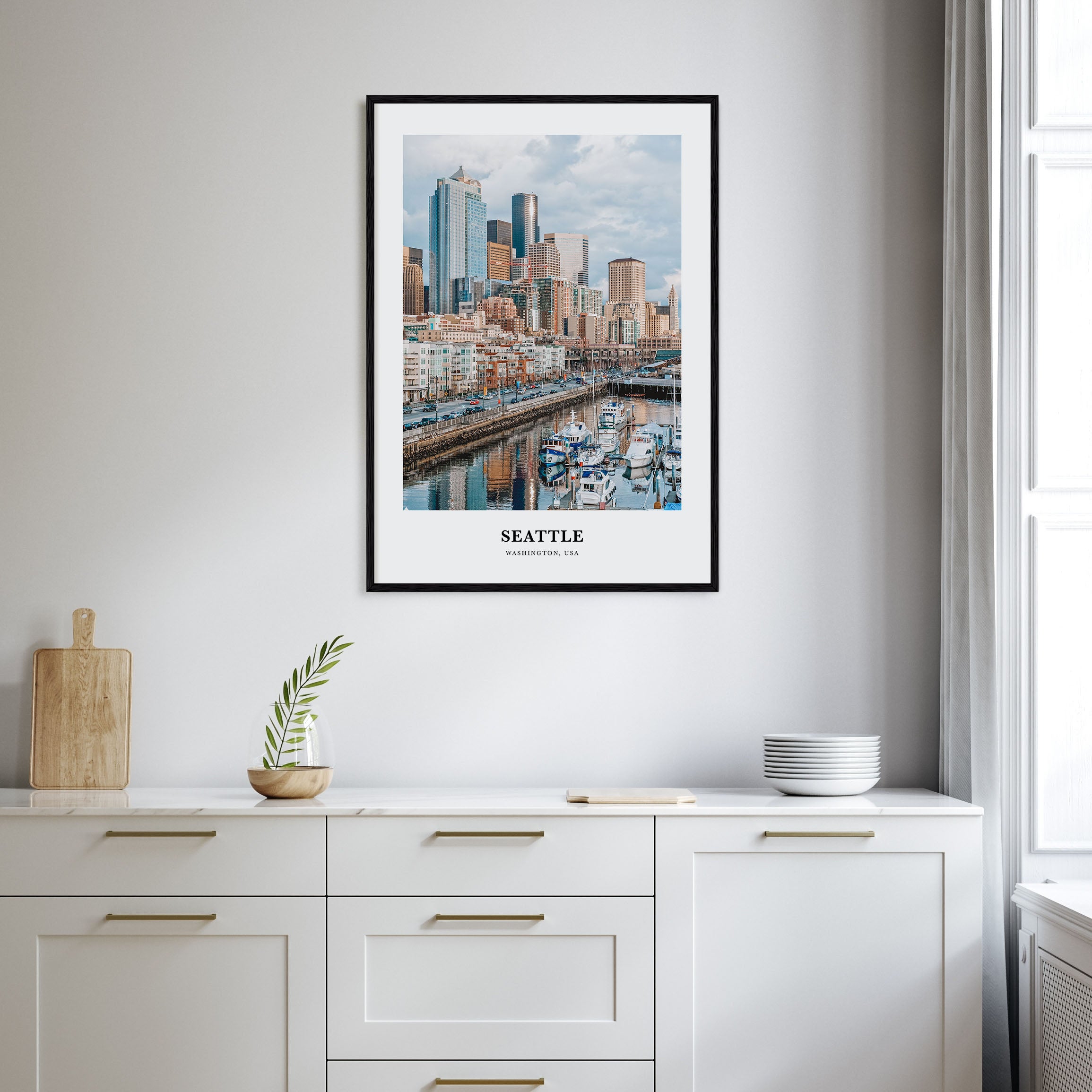 Seattle Portrait Color No 1 Poster