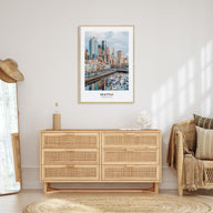 Seattle Portrait Color No 1 Poster