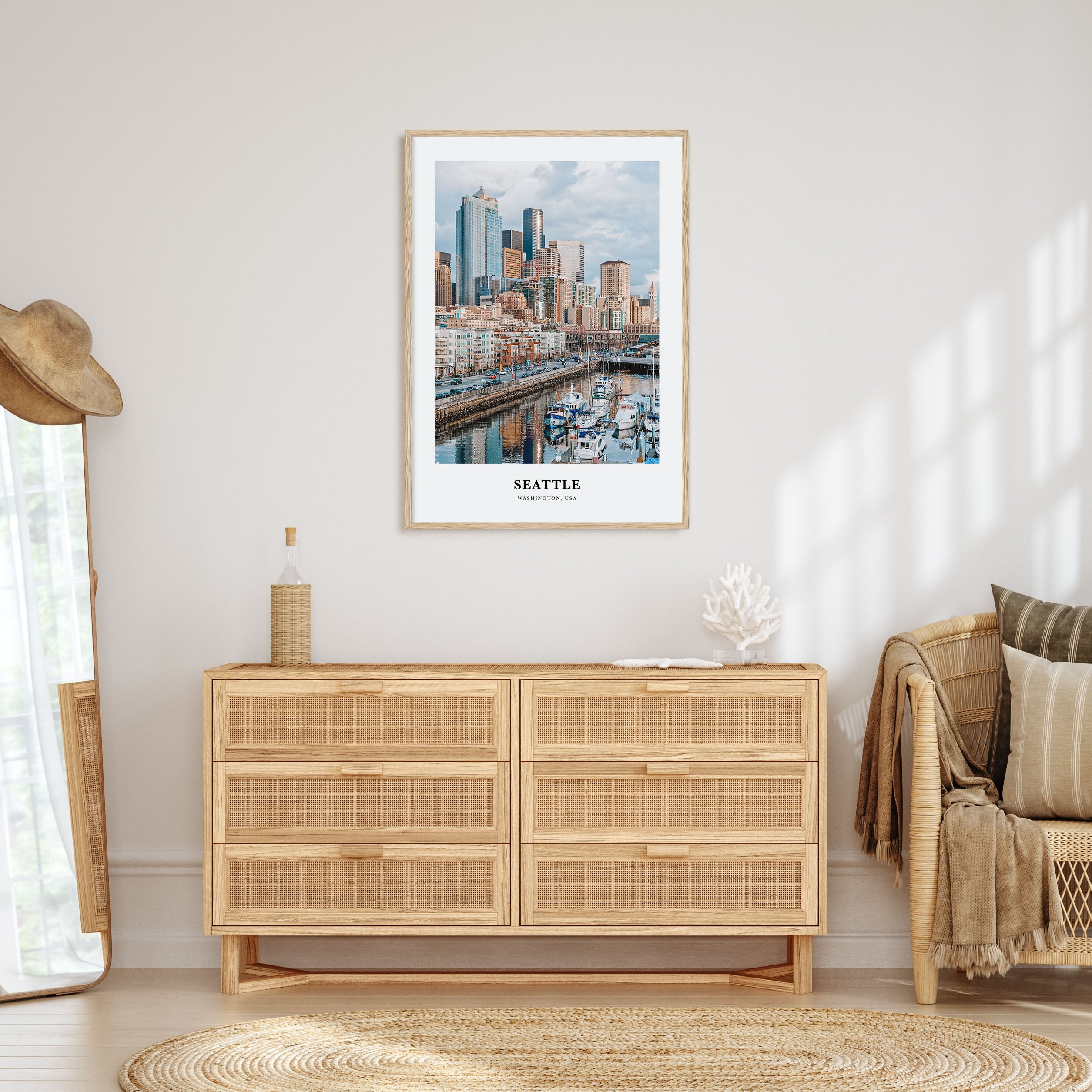 Seattle Portrait Color No 1 Poster