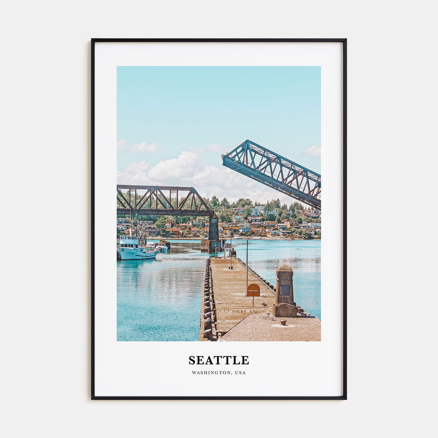 Seattle Portrait Color No 2 Poster