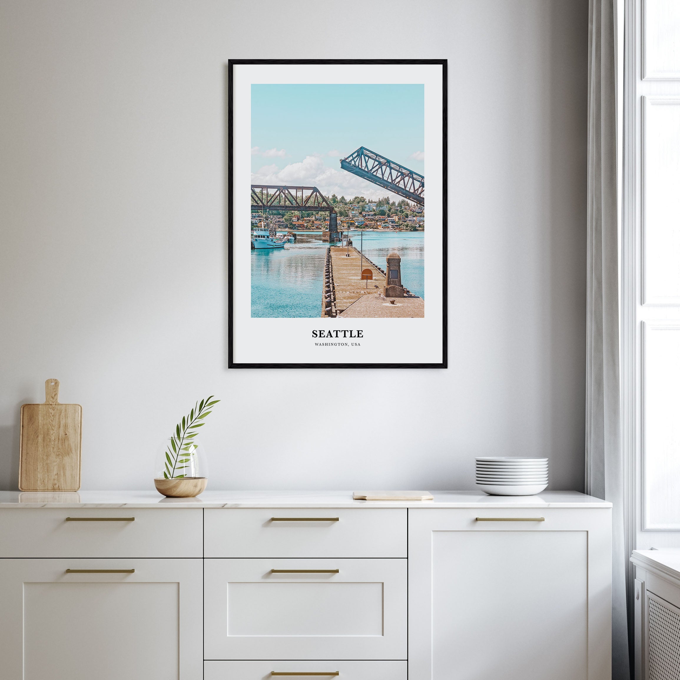 Seattle Portrait Color No 2 Poster