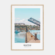 Seattle Portrait Color No 2 Poster