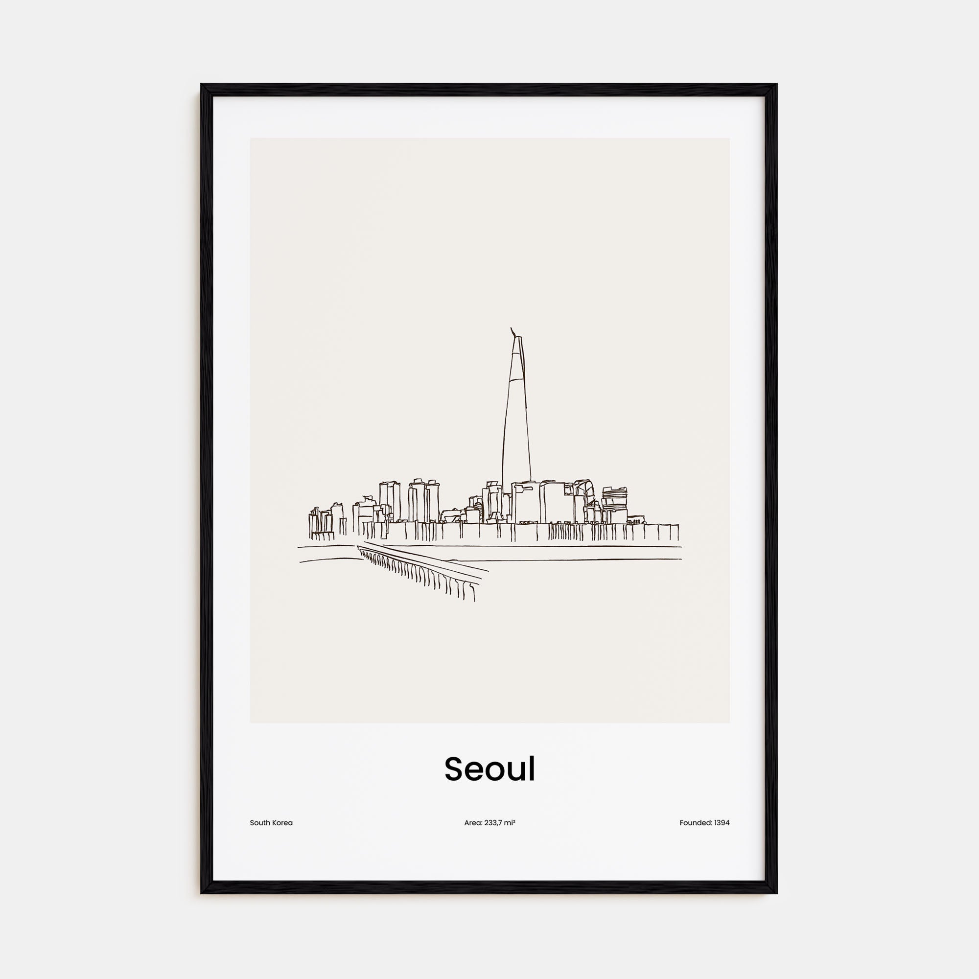 Seoul Drawn No 1 Poster