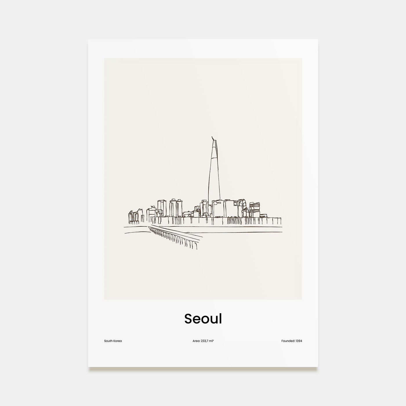 Seoul Drawn No 1 Poster